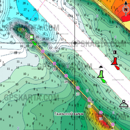 Калининград, Латвия, Литва Балтийское море карта глубин для Lowrance C-MAP MAX-N+ EN-Y 213