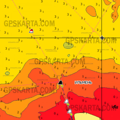 Озёра и реки Северо-запада карта глубин для Lowrance C-MAP MAX-N+ RS-Y-604