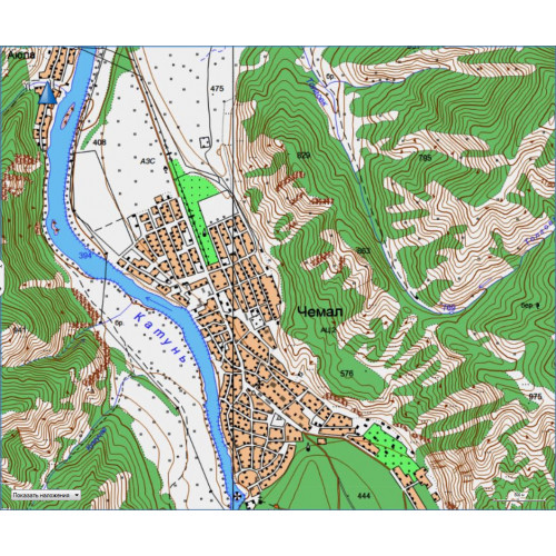 Алтай (Горно-Алтайск) топографическая карта для Garmin v2.0 (IMG)