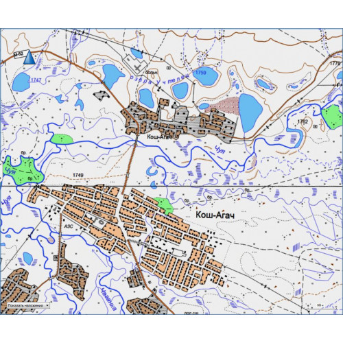 Алтай (Горно-Алтайск) топографическая карта для Garmin v2.0 (IMG)